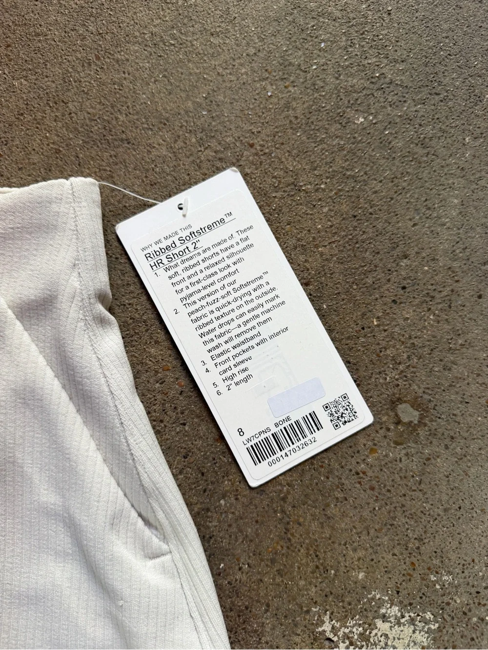 NWT Lululemon Ribbed Softstreme High Rise Short 2